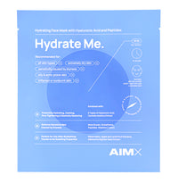 Aimx  HYDRATE ME moisturising sheet mask with peptides - 5 pack