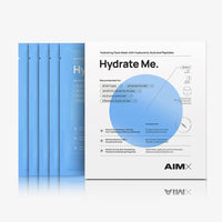 Aimx  HYDRATE ME moisturising sheet mask with peptides - 5 pack