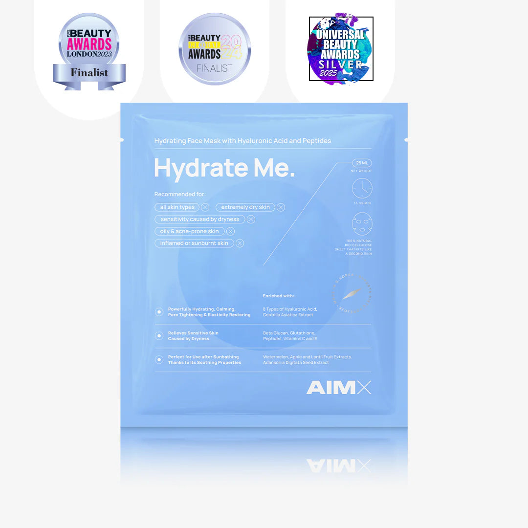 Aimx  HYDRATE ME moisturising sheet mask with peptides