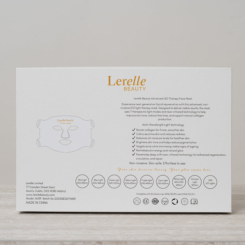 Lerelle Beauty product packaging on a light gray background