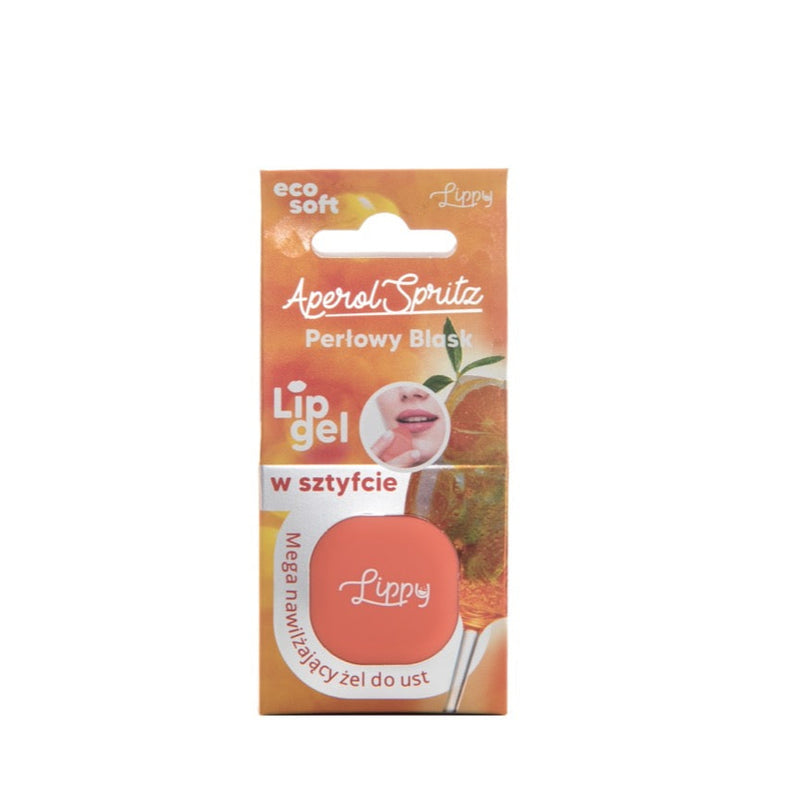 Lip balm packaging with branding on a white background