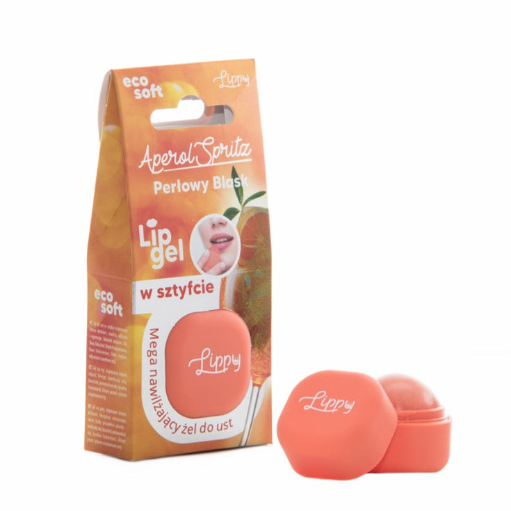 Lip balm with packaging on a white background